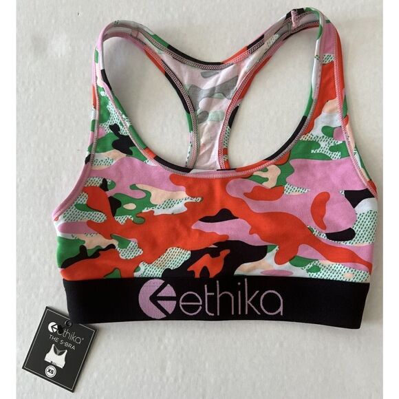 ETHIKA The SPORTS BRA Pink Red Black Nude Women Size X-Small - Picture 1 of 5